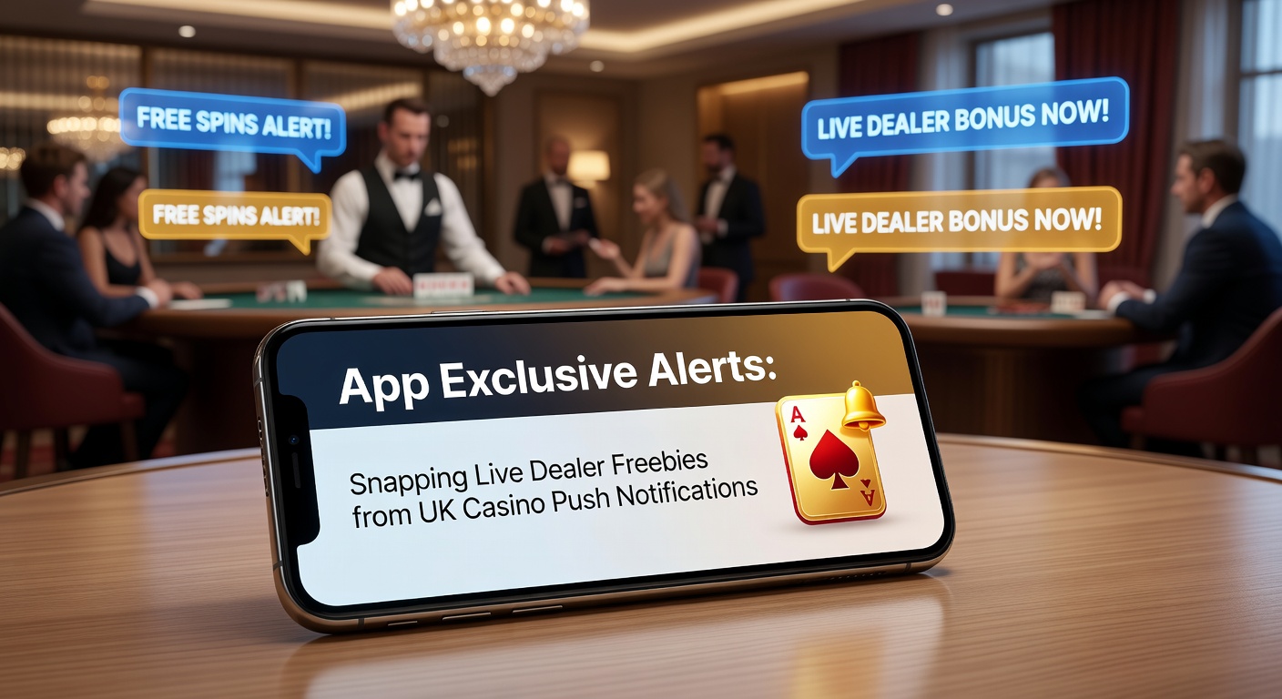 Close-up of a live dealer roulette table on a mobile app screen, overlaid with a push notification banner claiming a snapped free bet, chips stacking up in real-time