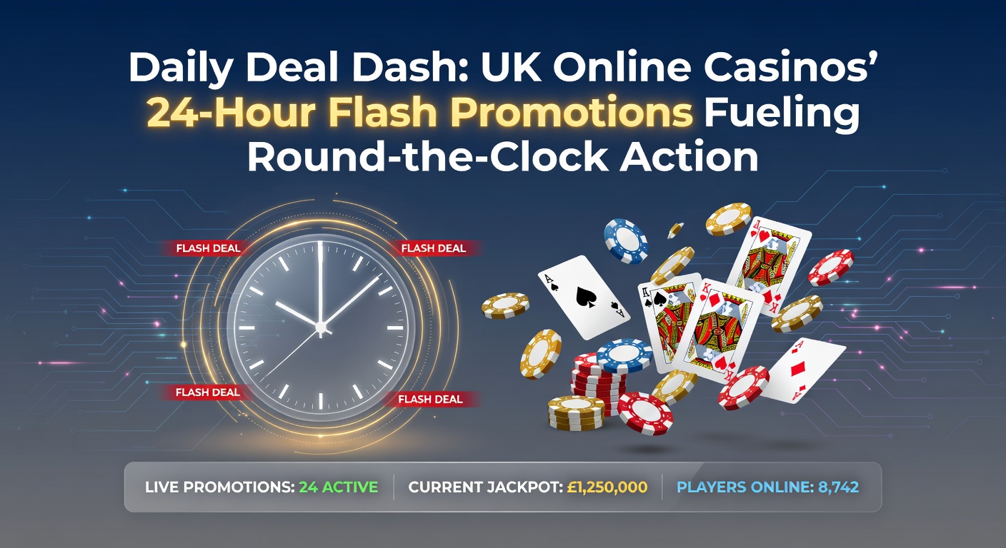 Mobile phone screen capturing a cascade of 24-hour flash notifications from UK casino apps, with timers counting down amid colorful slot reels and deal badges