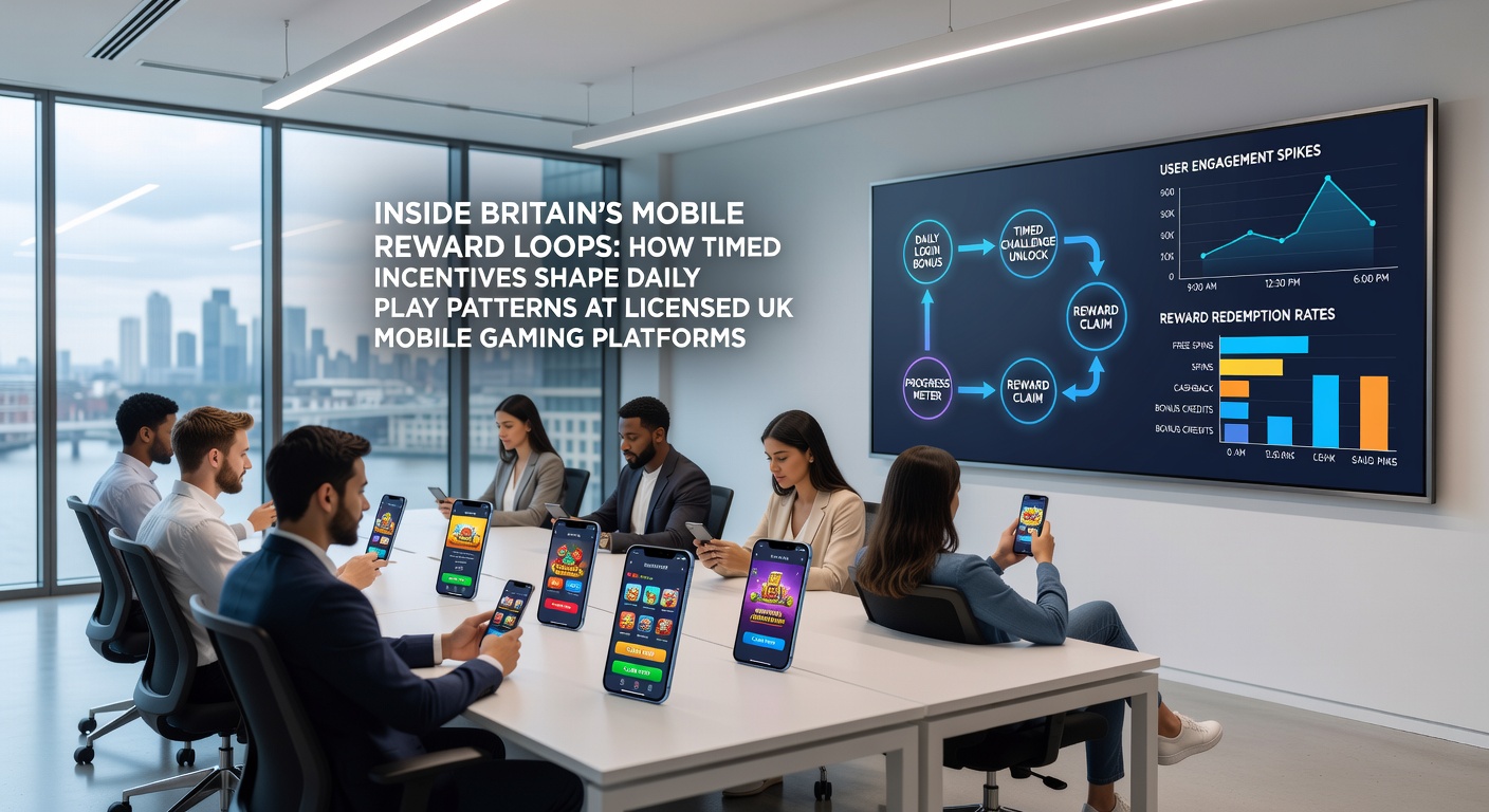 Analytics dashboard displaying hourly player activity peaks aligned with timed incentive resets on UK mobile gaming platforms