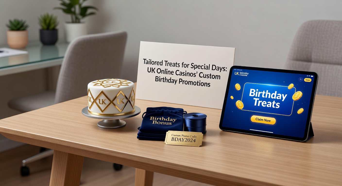 Screenshot of a mobile app push notification for a UK casino birthday promotion featuring cake emoji, 100 free spins, and a claim button